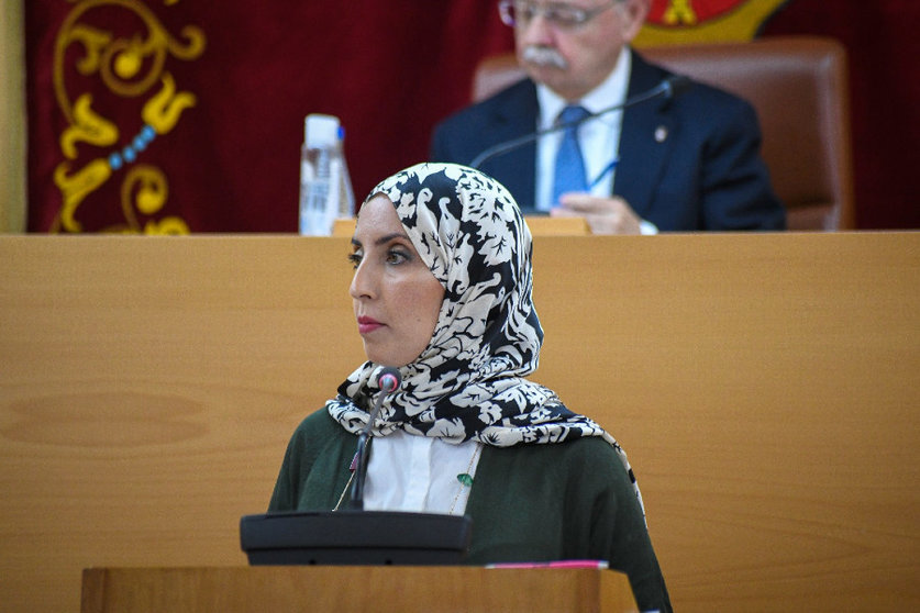 Fatima Hamed, durante un Pleno/ Archivo