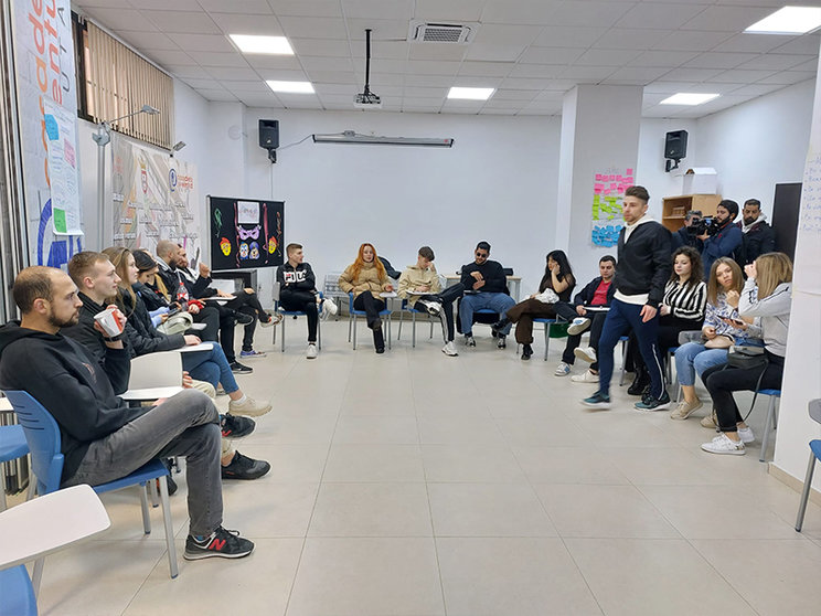 Jóvenes ceutíes, durante un seminario del programa Erasmus/ Archivo