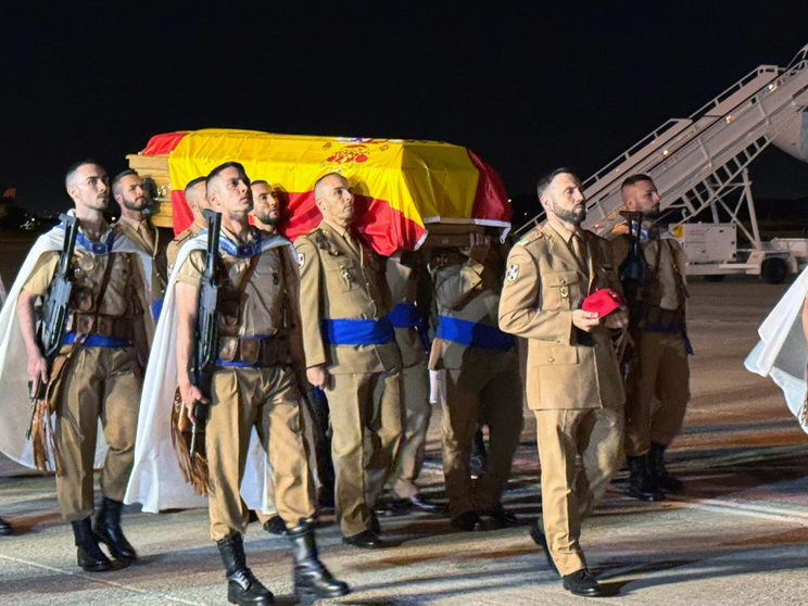 Llegada de los restos del militar a Torrejón de Ardoz/ Foto: Ejército de Tierra