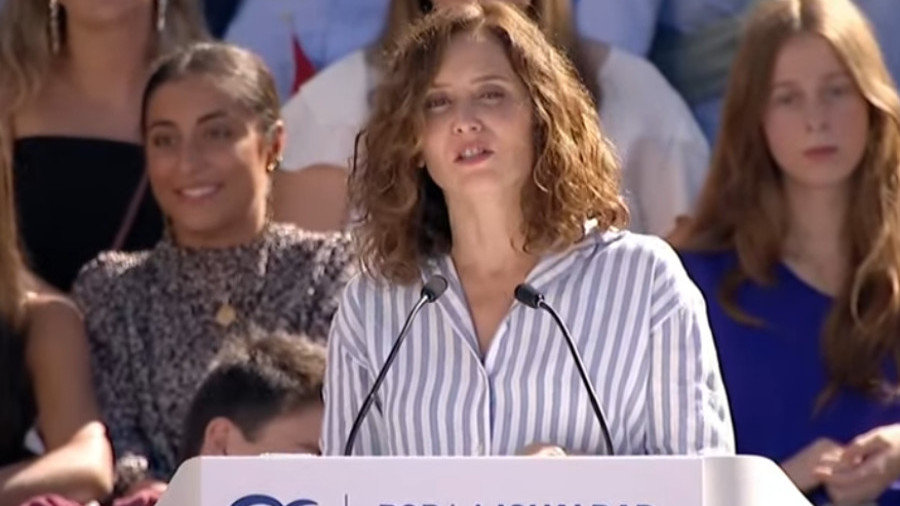 Isabel Díaz Ayuso, presidenta de la Comunidad de Madrid