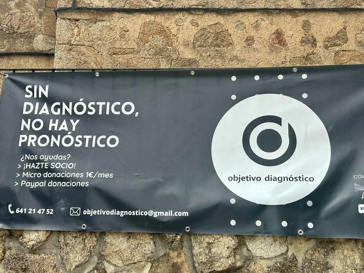 Pancarta de Objetivo Diagnóstico/ Foto: Diputación de Cáceres
