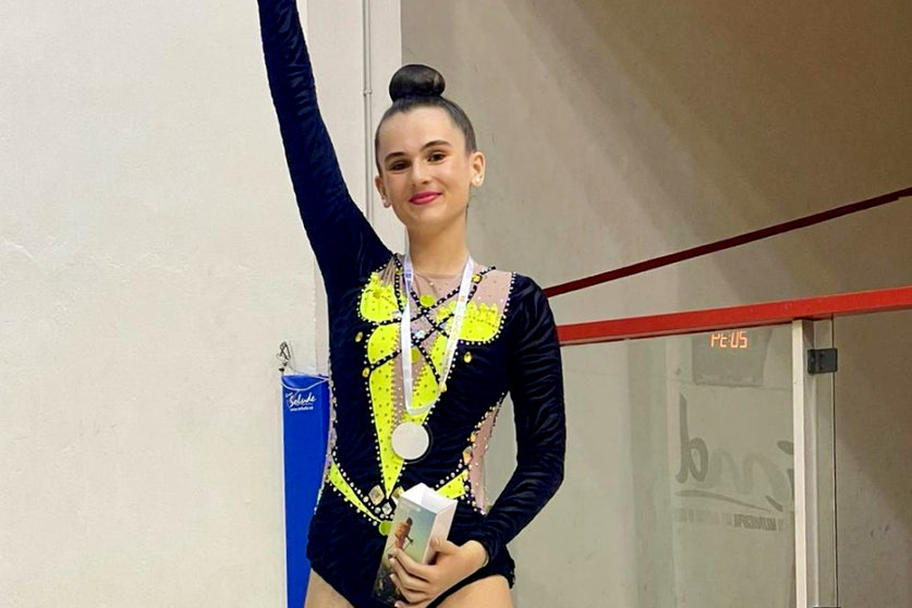 La gimnasta Selene López ha logrado el Oro en la categoría Cadete Mazas