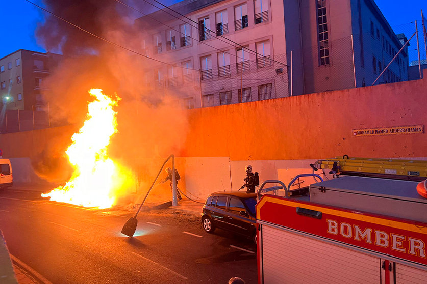 Incendio en Bermudo Soriano