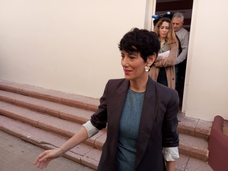 Elma Saiz, ministra de Migraciones, durante su última visita a Ceuta / Juanjo Coronado