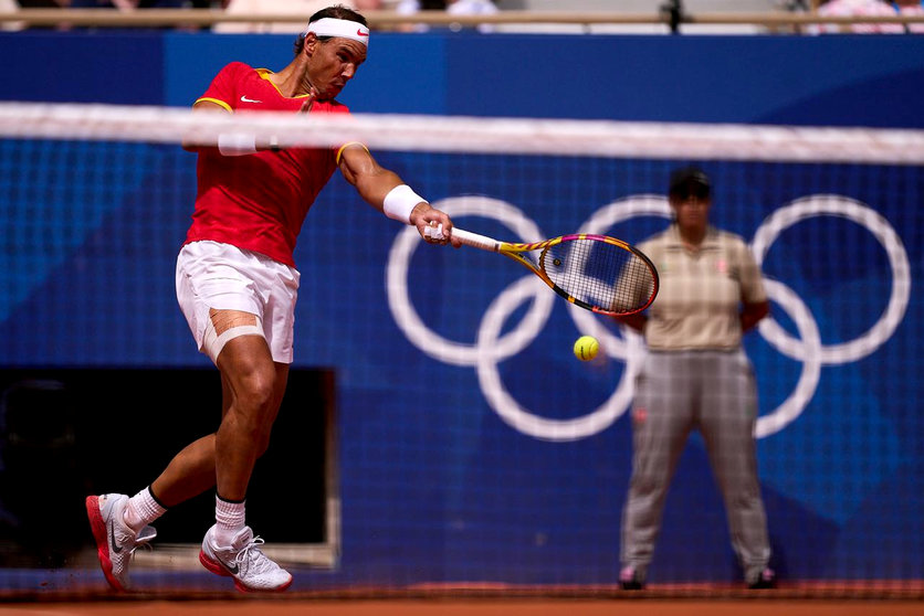 Rafa Nadal en su partido en París. Foto: COE