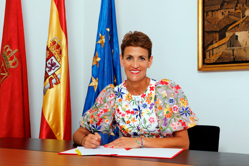 María Chivite, presidenta del Gobierno Foral de Navarra