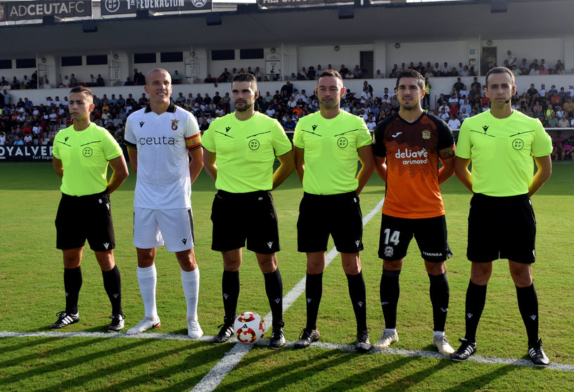 Debut en el Murube de la AD Ceuta FC en esta temporada. Foto: Rafa Báez