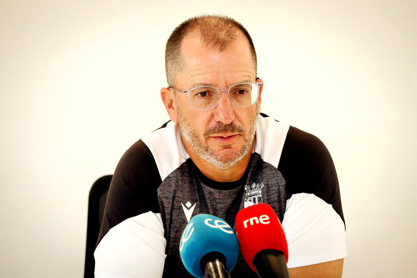 José Juan Romero en la previa del encuentro ante el Marbella 