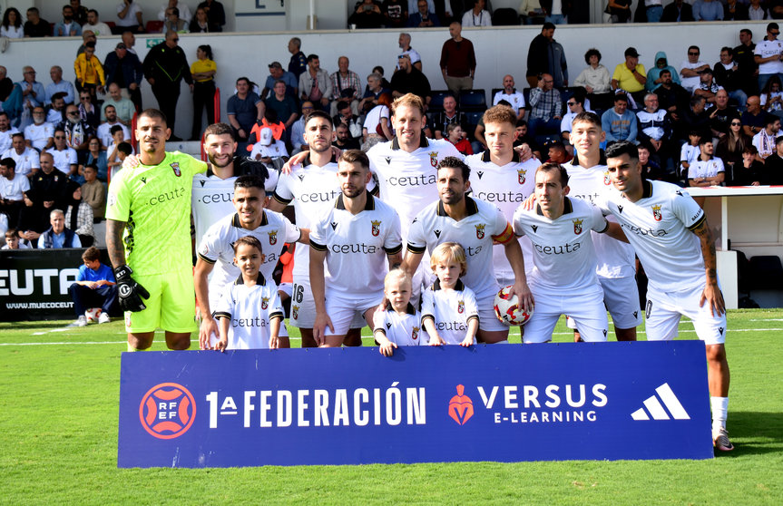 Once inicial de la AD Ceuta FC ante el CF Intercity 