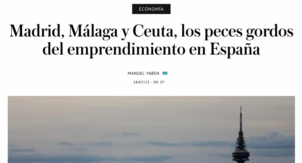 O jornal El Independiente coloca Ceuta com Madrid e Málaga no…